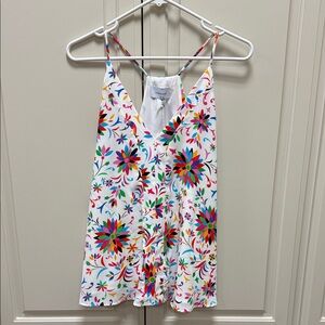 NWT Adrienne Multicolor Floral Top and Short SET Small